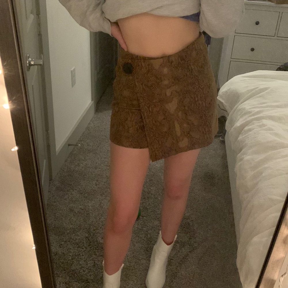 Zara Snake Skin Skort